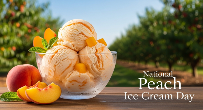 National Peach Ice Cream Day