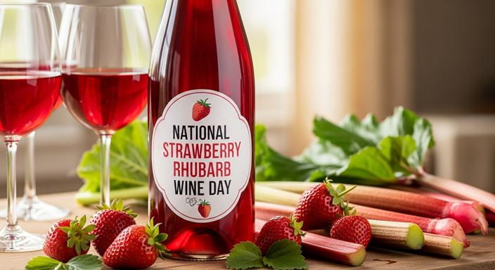 National Strawberry Rhubarb Wine Day