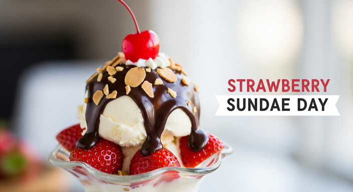 National Strawberry Sundae Day