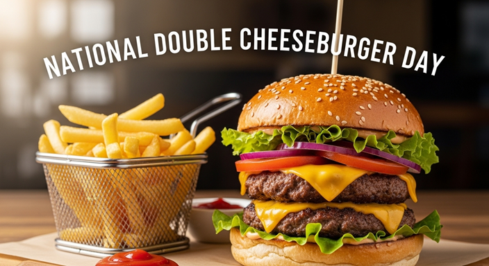 National Double Cheeseburger Day