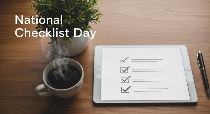 National Checklist Day 2025 – Organise & Conquer!