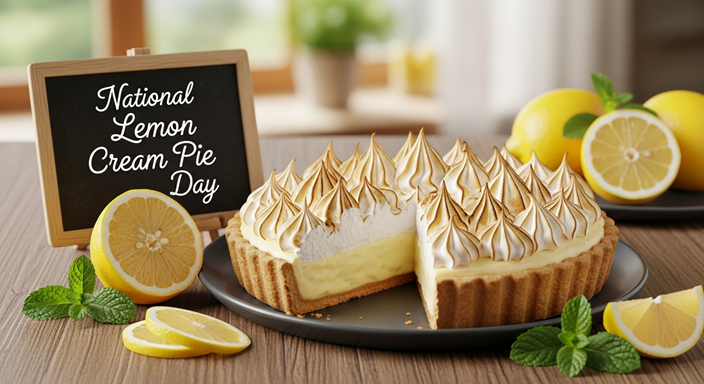 National Lemon Cream Pie Day 2025 - A Delightful Power Treat