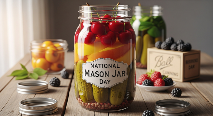 National Mason Jar Day 2025 – Timeless Charm & Creative Power