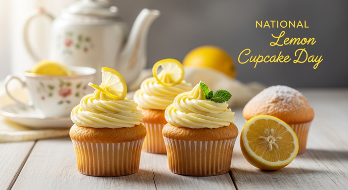 National Lemon Cupcake Day 2025 – A Zesty Delight Uncovered