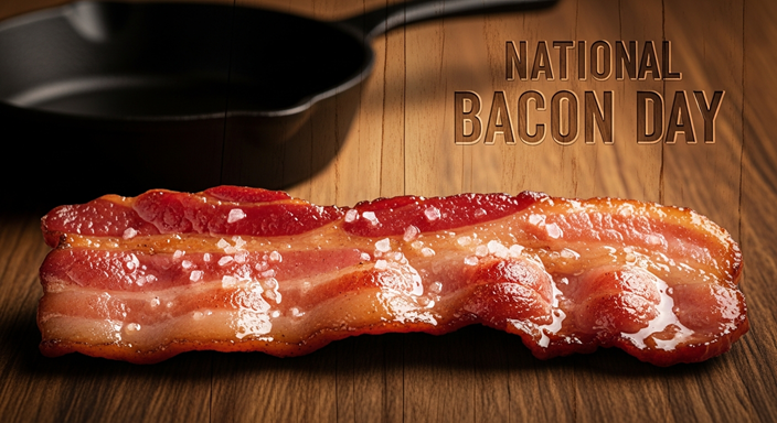 🔥 National Bacon Day  2025 — Crispy Celebration for Bacon Lovers! 🥓