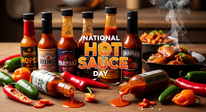 National Hot Sauce Day 2026 --- Fiery Celebration