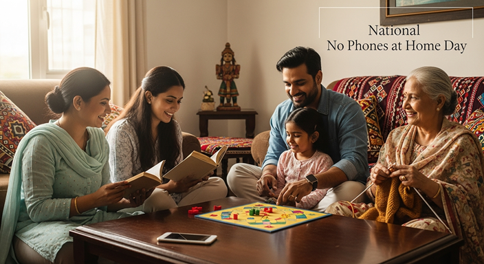 National No Phones at Home Day 2026 - Unplug Happiness