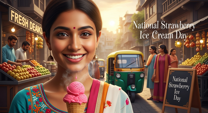National Strawberry Ice Cream Day 2026 - Bliss