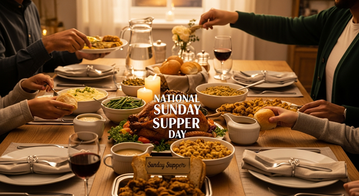 🍽️ National Sunday Supper Day 2026: Unite, Share, Celebrate Joyfully